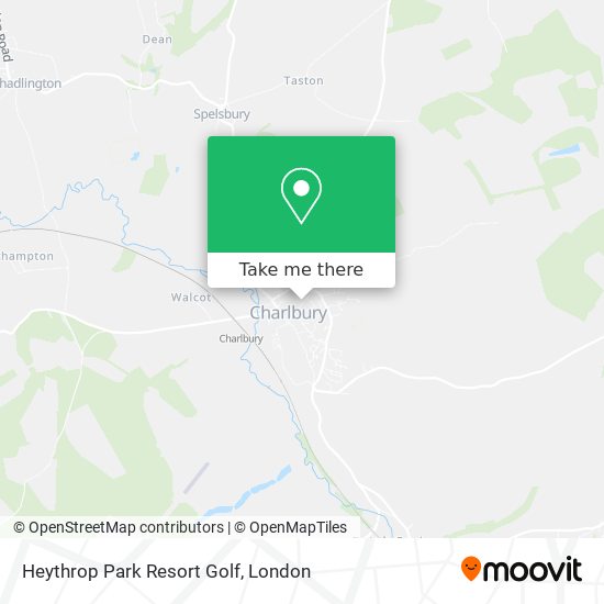 Heythrop Park Resort Golf map