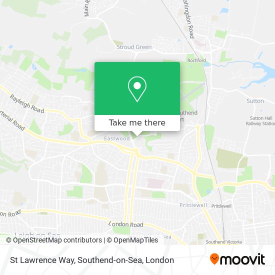 St Lawrence Way, Southend-on-Sea map
