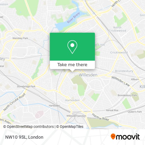 NW10 9SL map