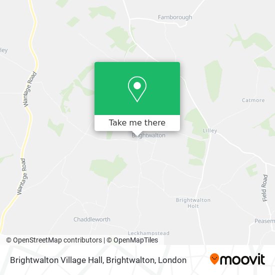 Brightwalton Village Hall, Brightwalton map