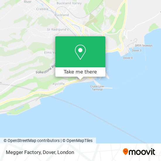 Megger Factory, Dover map