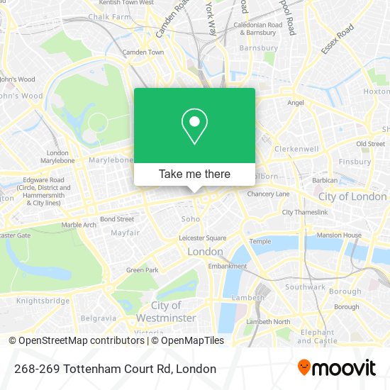 268-269 Tottenham Court Rd map