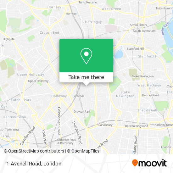 1 Avenell Road map