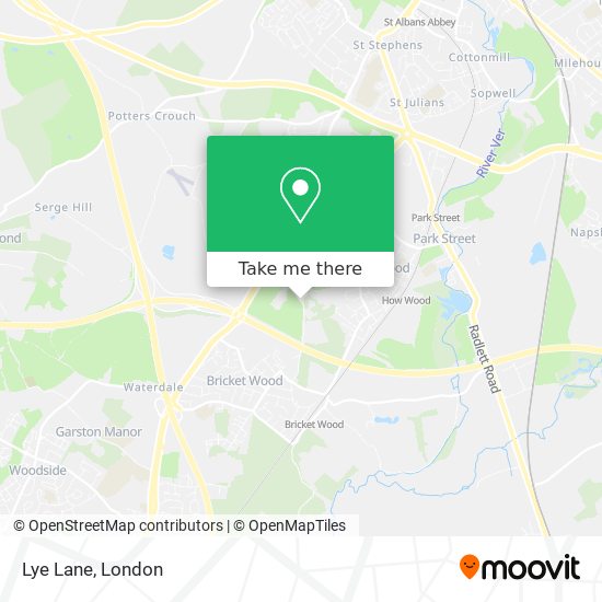 Lye Lane map