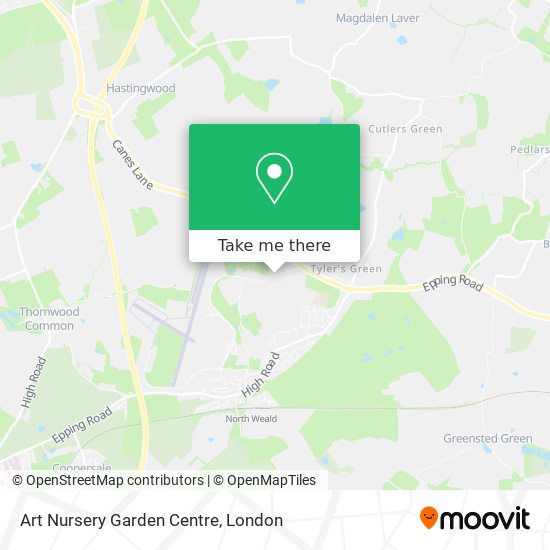 Art Nursery Garden Centre map