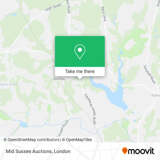 Mid Sussex Auctions map
