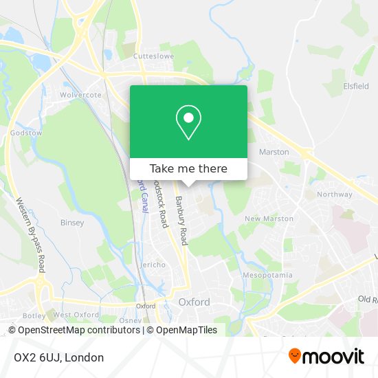 OX2 6UJ map