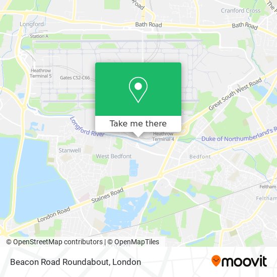 Beacon Road Roundabout map