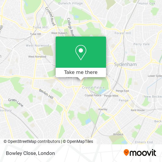Bowley Close map