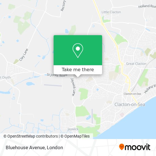 Bluehouse Avenue map