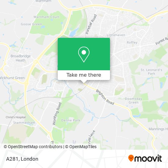 A281 map