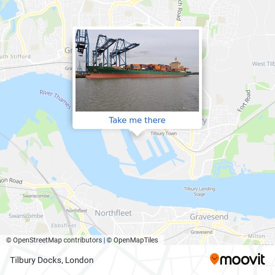 Tilbury Docks map