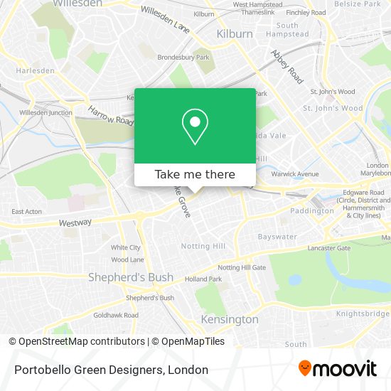 Portobello Green Designers map