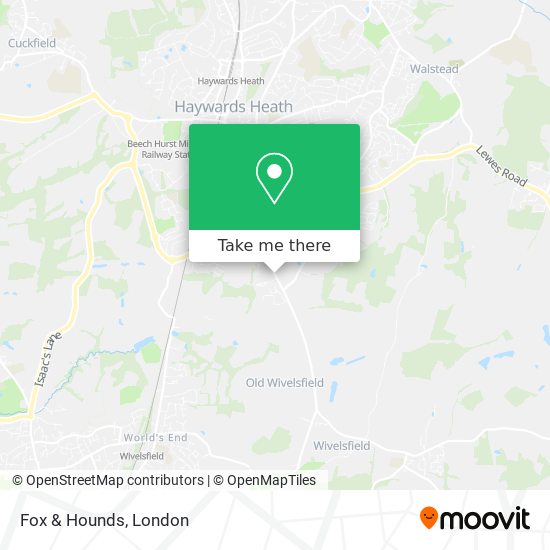 Fox & Hounds map