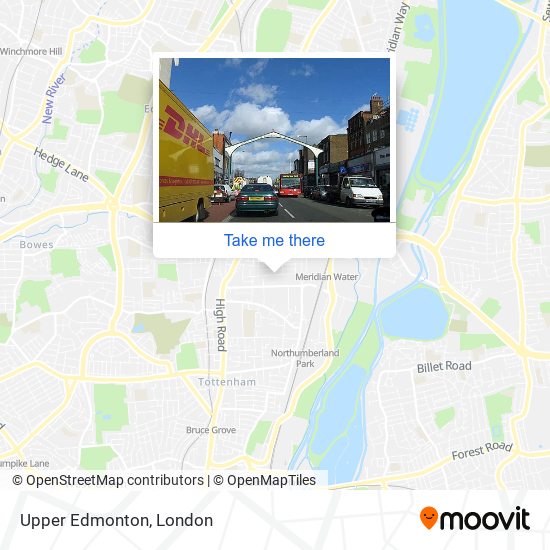Upper Edmonton map