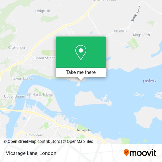 Vicarage Lane map