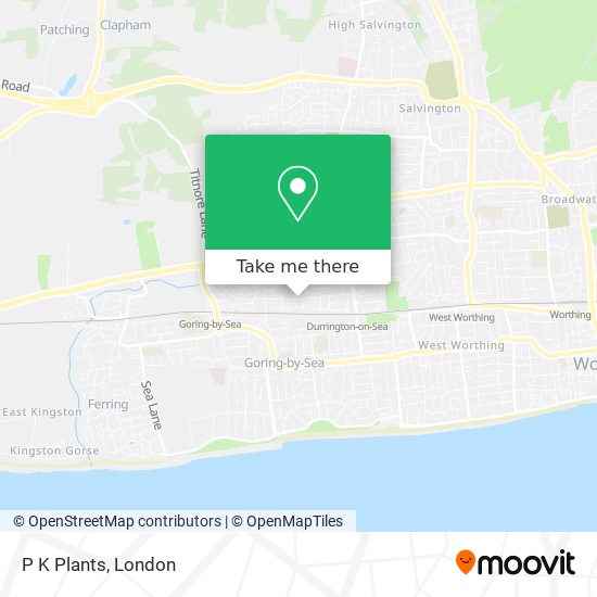 P K Plants map