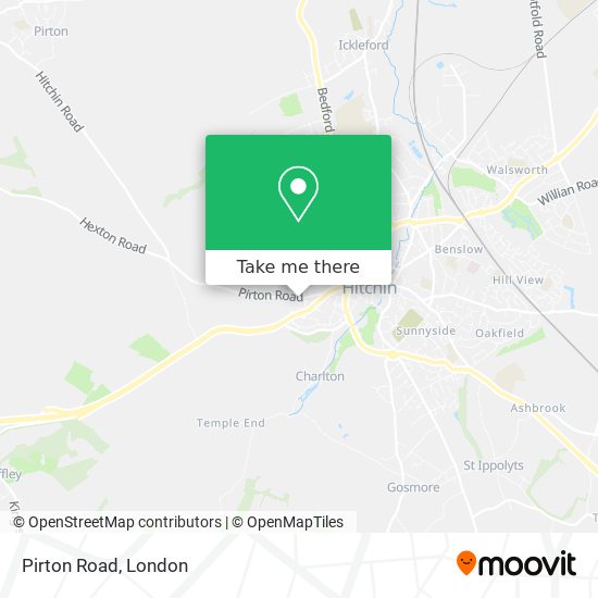 Pirton Road map
