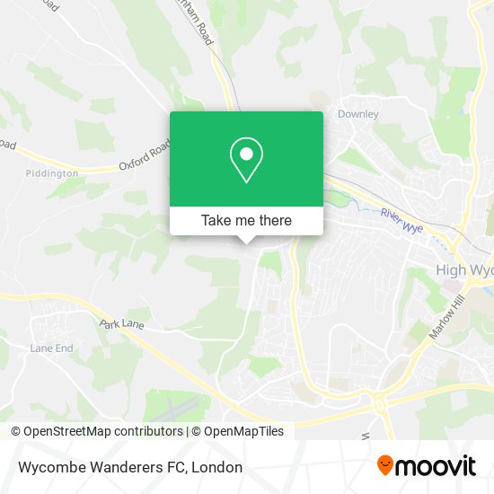 Wycombe Wanderers FC map