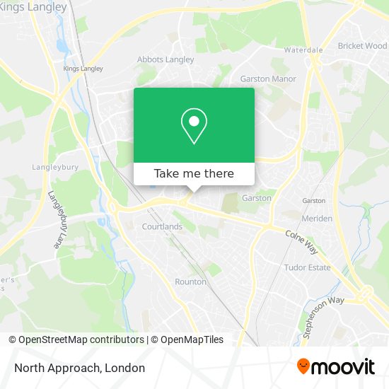 North Approach map