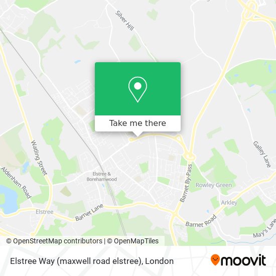 Elstree Way (maxwell road elstree) map