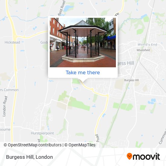 Burgess Hill map
