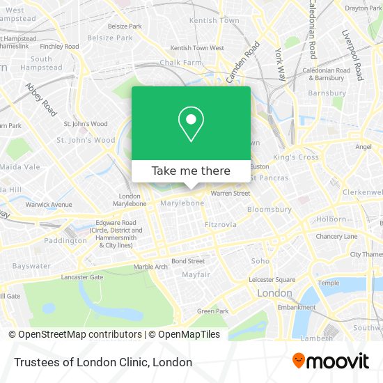 Trustees of London Clinic map