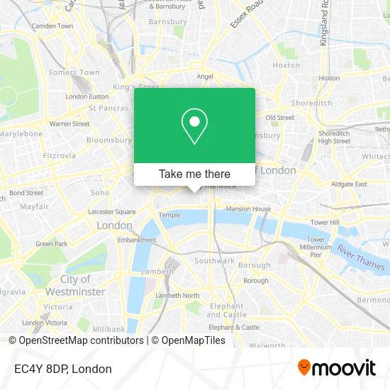 EC4Y 8DP map