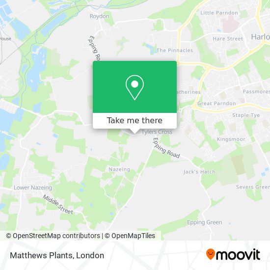 Matthews Plants map