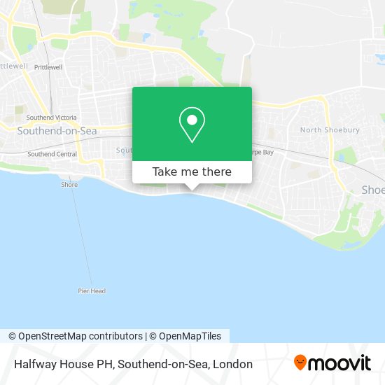 Halfway House PH, Southend-on-Sea map