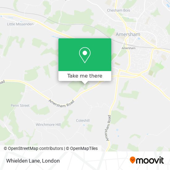 Whielden Lane map