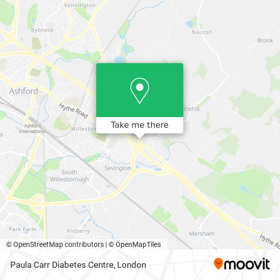 Paula Carr Diabetes Centre map