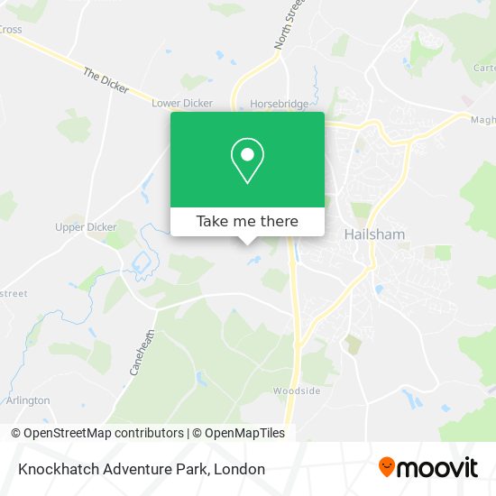 Knockhatch Adventure Park map