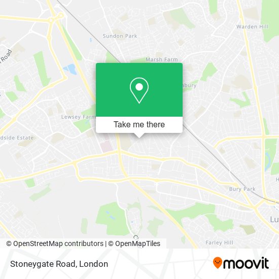Stoneygate Road map