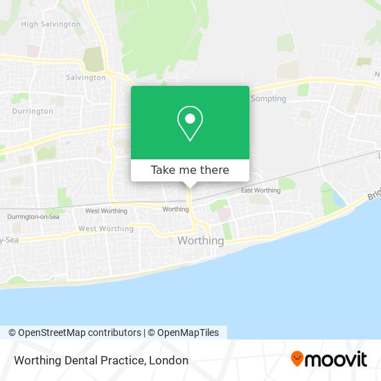 Worthing Dental Practice map