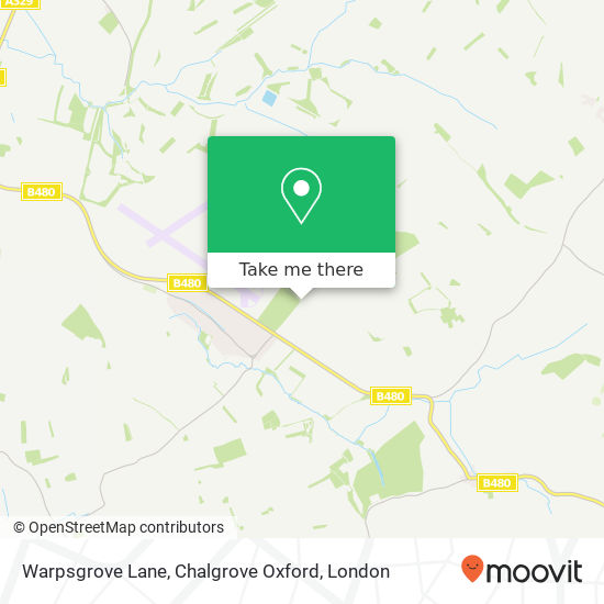 Warpsgrove Lane, Chalgrove Oxford map