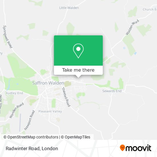 Radwinter Road map