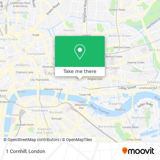 1 Cornhill map