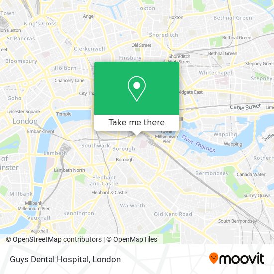 Guys Dental Hospital map