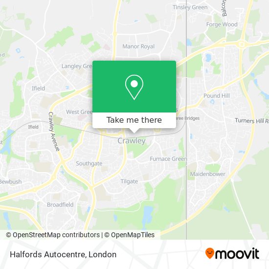 Halfords Autocentre map