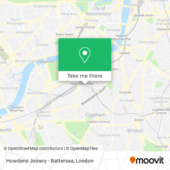Howdens Joinery - Battersea map