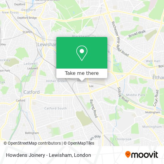 How to get to Howdens Joinery Lewisham in Lee London by Bus