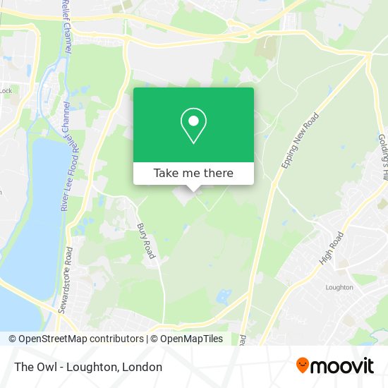 The Owl - Loughton map