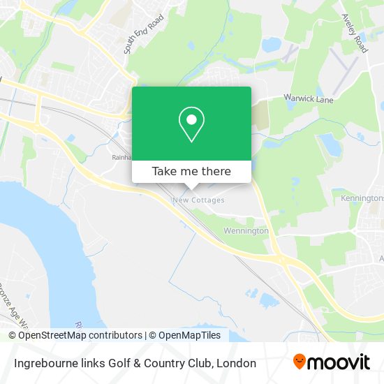 Ingrebourne links Golf & Country Club map