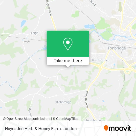 Hayesden Herb & Honey Farm map