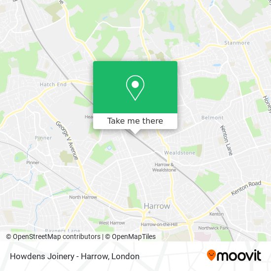 Howdens Joinery - Harrow map