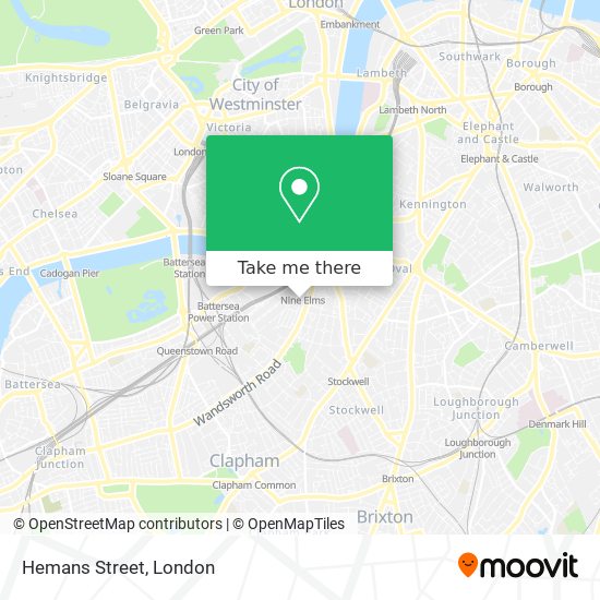 Hemans Street map