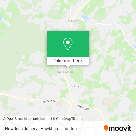 Howdens Joinery - Hawkhurst map