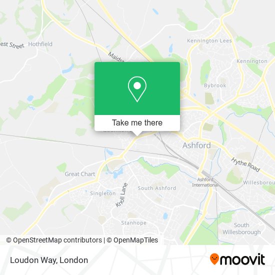 Loudon Way map