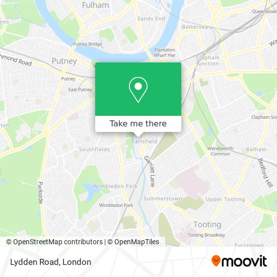 Lydden Road map